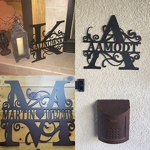 29K reactions · 10K shares | ❗Our best selling Split Letter Monogram Sign is now 50% OFF❗ . Use code: BOGO50 . The perfect way to personalize your home or give as a thoughtful housewarming gift!  | Precision Metal Art USA | Facebook