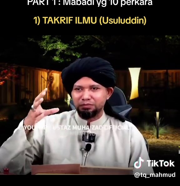 Mabadi Ilmu Usuluddin: Penjelasan Pertama