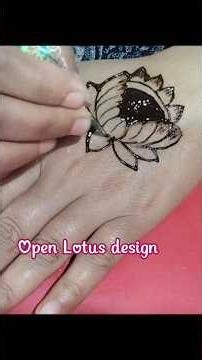 open Lotus design#mehandi design #vidya beauty parlour mungisapur Kanpur dehat