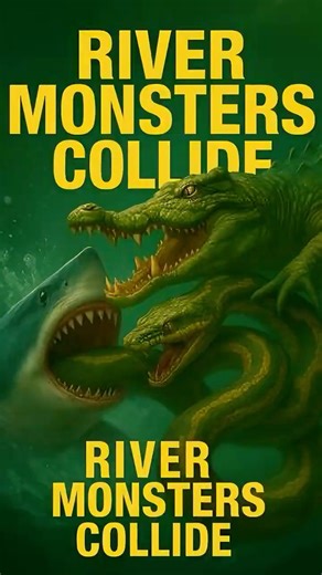 Crocodile vs Shark vs Anaconda 🐊 Who Rules the River? | Epic Amazon Animal Battle