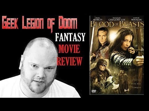 BLOOD OF BEASTS ( 2005 Jane March ) aka BEAUTY AND THE BEAST Fantasy Movie Review