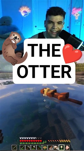 THE OTTER 🦦❤️ #minecraft #shorts