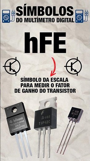 Como medir hFE com Multímetro Digital