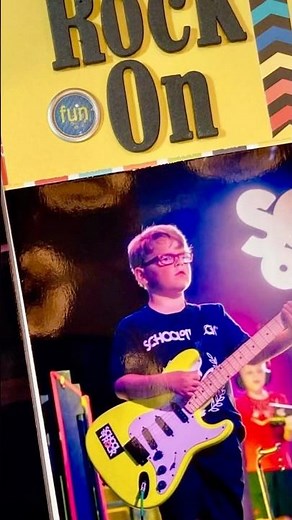 Rock On🎸| Scrapbook Layout #shorts #youtubeshorts #scrapbooking