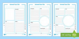 Differentiated Arctic Animal Fact File Worksheets