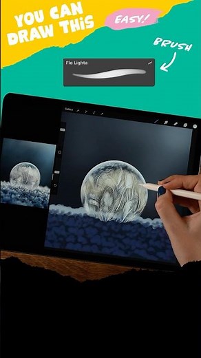 Frozen Bubble Painting #artwithflo #procreatetutorial