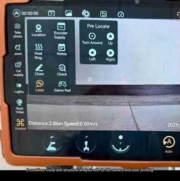 The Eye-Safe Laser Sewer Crawler with HD Camera for Pipe Video Inspection