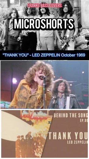 THANK YOU - LED ZEPPELIN | FRANKS BASS COVERS #microshorts