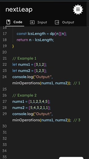 Minimum Operations to Transform Array | Split and Merge Problem | JavaScript Solution