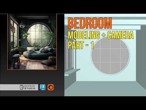 Bedroom Modeling + Camera Setup | 3ds Max Beginner to Pro | Part 1 @3dinteriorstudio