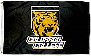 Colorado College Tigers Large Black 3x5 College Flag