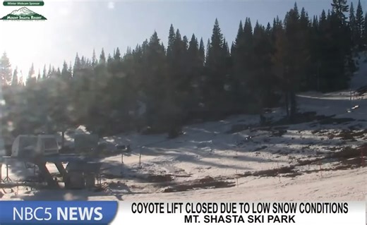 Mt Shasta's Coyote Lift closed due to low snow conditions - KOBI-TV NBC5 / KOTI-TV NBC2