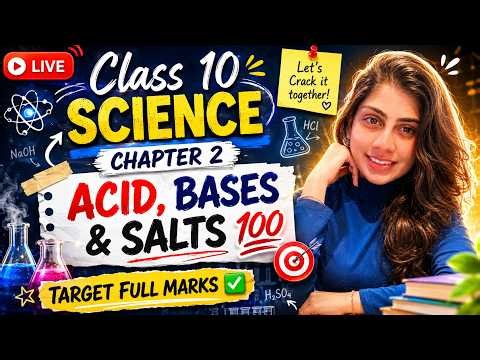 Class 10 Science Ch 2 | Target Full Marks in Acid, Bases & Salts 💯 #cbseclass10 #class10science