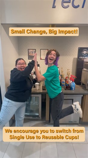UC Irvine Dining on Instagram: "Sip Smarter, Waste Less! 🌱🌍⁣ ⁣ We’re saying goodbye to single-use cups and hello to reusable ones and here's why:⁣ ✅ Reduce Waste: Diminish the large number of disposable cups in landfills.⁣ ✅ Save Resources: Fewer cups produced means less energy and water used.⁣ ✅ Eco-Friendly Lifestyle: Every refill helps protect our planet.⁣ ⁣ Bring your clean reusable cup to save 50 cents on any drink at our Java City Coffee locations and 10 cents at our Starbucks locations!