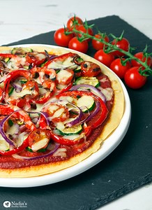 Chickpea Flour Pizza (Gluten-free)