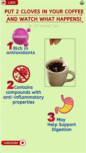 Put 2 Cloves in Your Coffee and Watch What Happens | Dr. ZT’s Health Tips #healthtips