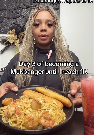 Shrimp & Scallop Scampi Mukbang Experience