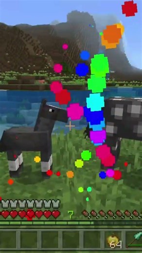 Horse gave birth in front of me. #minecraft mod I am using lucky loot tool free add on￼