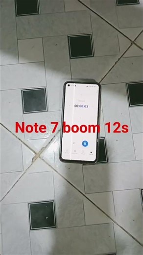 Samsung note 7 boom!! 12 giây