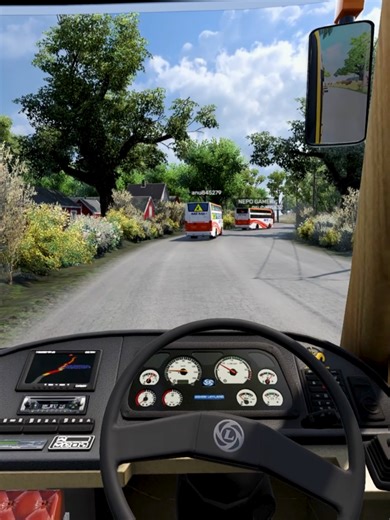 Bus Convoy 🚌 #eurotrucksimulator2 #ets2mod #nepalidriver #nepalibus #chilldrive #nepaliroad #nepalivibes #nepalroad #busdrive #cabinview