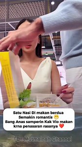 Lucu banget Bang Anas cicipin makanan kak Vio Makin romantis jadinya ❤️ #reelfyp #fyp | Mutmainah Channel