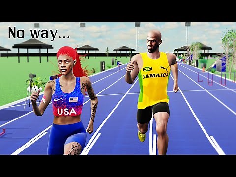 Usain Bolt vs Sha'carri Richardson [3D SPEED COMPARISON ]