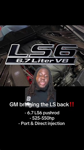 The LS6 is back!! GM bringing the LS engines back 😳 #ls3tee #corvette #chevy #chevrolet #generalmotors