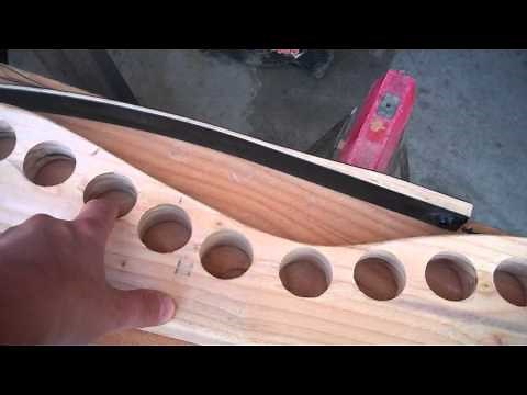 Traditional Archery: How to make a reflex/recurve bow jig #1.MP4
