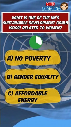 💜 Which UN Sustainable Development Goal (SDG) Supports Women? 🌍 | #trivia #quiz #womensrights #SDGs