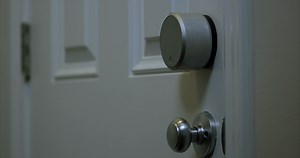 Smart Home Door Lock Automatically Locks Stock Footage SBV-348451127 - Storyblocks