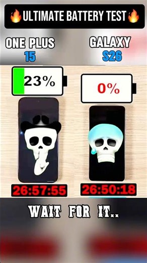 ONE PLUS 15 VS GALAXY S26 !! BATTERY TEST