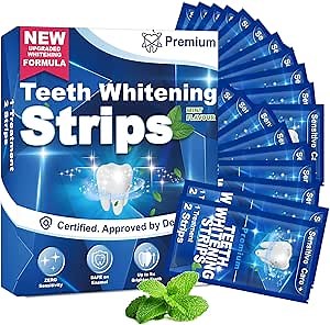 Teeth Whitening Strips (Navy Blue-42 Count)