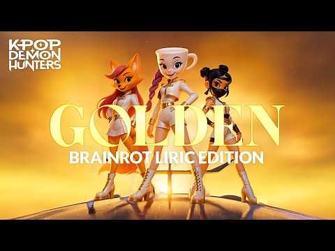 Golden Brainrot Lyric Video / K-pop Girls (Official Video) | KPop Demon Hunters | Huntrix