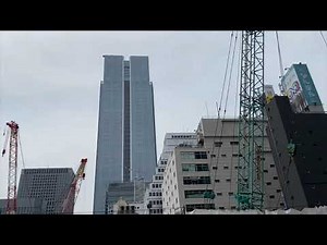 【東京八重洲と日本橋】八重洲と日本橋進再開発プロジェクト工事現場 高さ250ｍと284ｍの超高層ビルの建設。