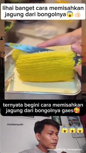 It turns out this is how to separate corn from the cob🥰#viralvideo #didyouknow #tutorial #storywa