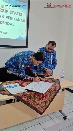 Penyerahan Arsip Statis dari Dinas Kelautan dan Perikanan Kabupaten Kendal