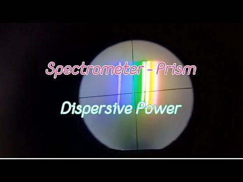 Spectrometer - Dispersive power of prism