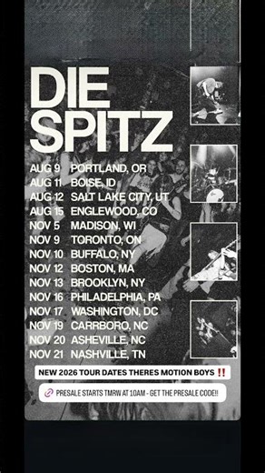 Die Spitz announced North American tour #concert #livemusic #live #music #shortsmusic