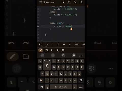FORM INPUT NILAI MAHASISWA SEDERHANA MENGGUNAKAN JAVA