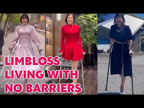 Amputee lady crutches user | limbloss living without barriers