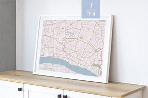London England Map Art: Modern Line Design (digital Download) - Etsy