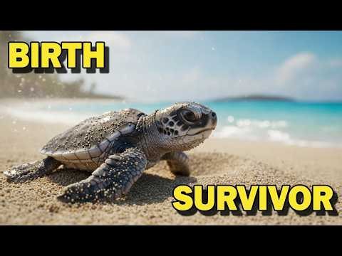 Wild Green Sea Turtle: Birth Of An Animal Survivor 🐢🌊