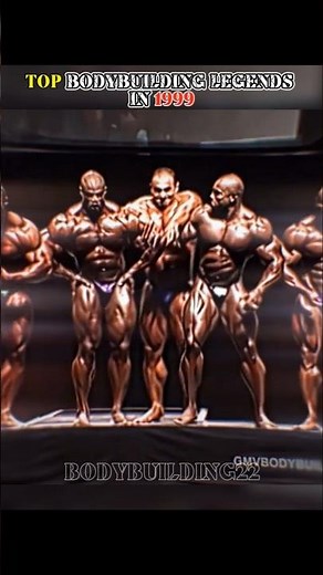 Step back in time to 1999 and witness the top bodybuilding legends #Bodybuilding #bodybuilder #fyp