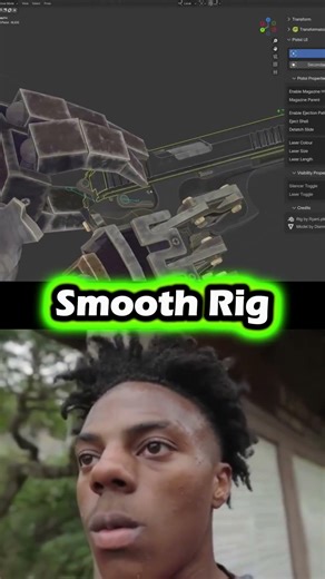 Smooth Blender Pistol Rig! by RyanLykos