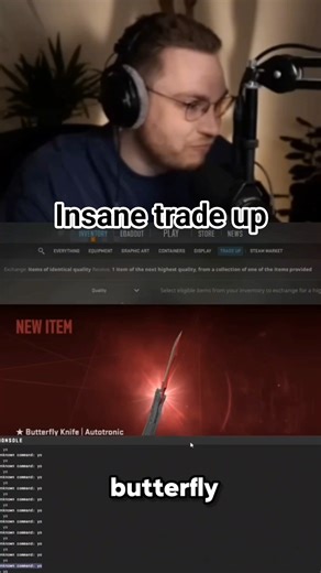 Trading up to a BUTTERFLY AUTOTRONIC #ohnepixel #cs2 #shorts