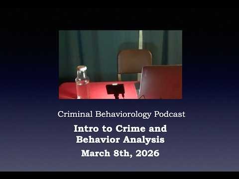 An Intro to Crime and Behavior Analysis