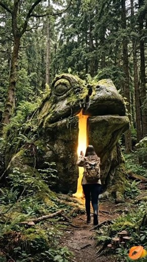 A Girl Finds a Secret Door Inside a Giant Frog Rock in the Forest 😱 | Hidden House Mystery