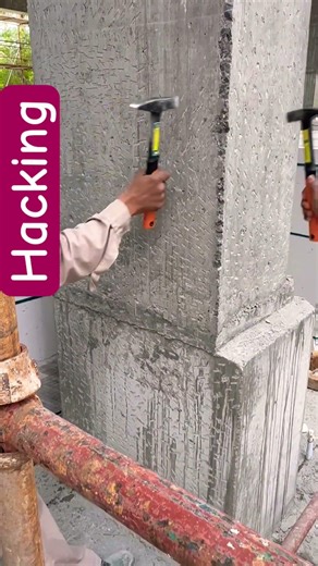 Hacking of Concrete #construction #civilengineering