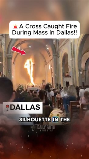 1M views · 23K reactions | A Cross Caught Fire During Mass in Dallas! #christianfaith #jesuschrist #Christianity #Bible #church | Daily Faith | Facebook