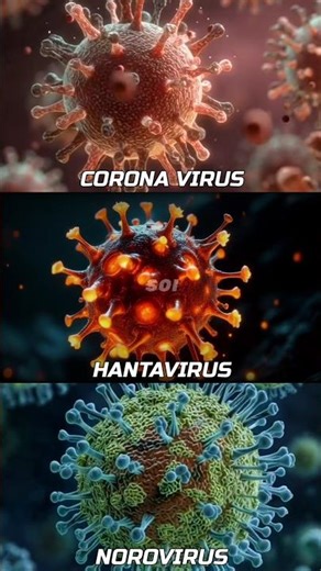 Corona Virus vs Hantavirus vs Norovirus 💀🦠 #Shorts #Science #Virus #Biology #Space #Astronomy #Earth